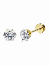 Load image into Gallery viewer, Flatback Diamond Earrings
